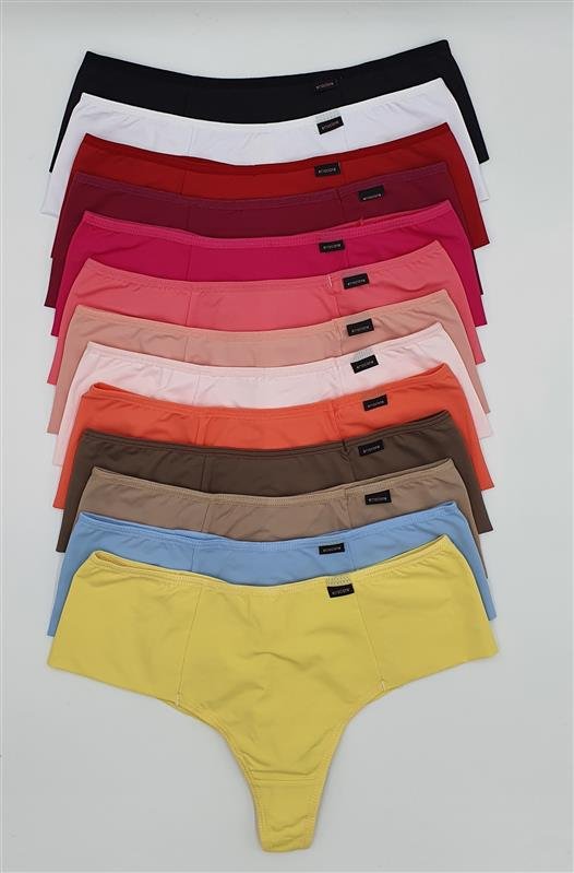 CALCINHA TANGA LISA CÓS MÉDIO