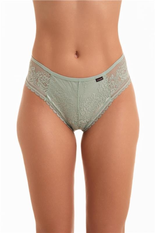 CALCINHA EM RENDA FIO DENTAL - VERDE TEOS