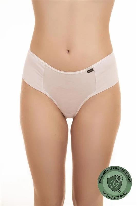CALCINHA MODAL TANGA DUPLA NAS LATERIAS - BRANCO
