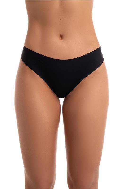 CALCINHA TANGA CORTE ELETRÔNICO - PRETO