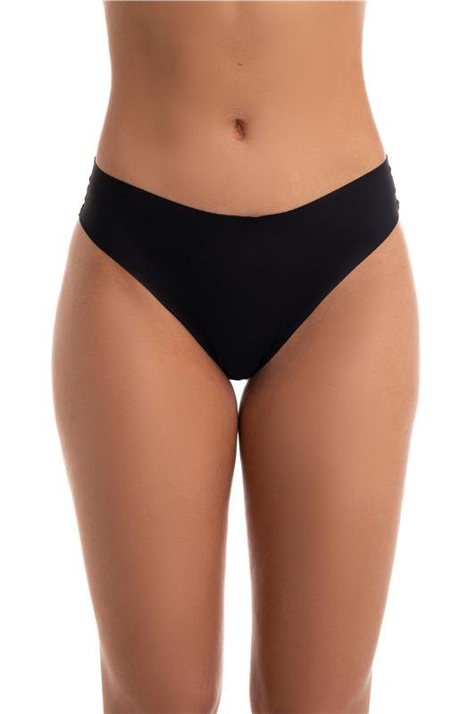 CALCINHA FIO DENTAL CORTE ELETRÔNICO - PRETO