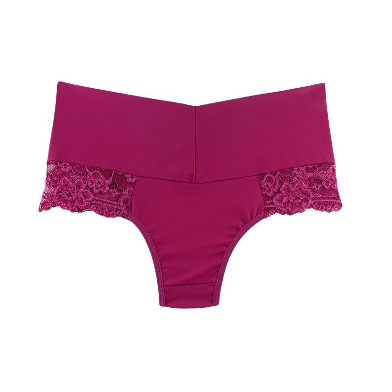 CALCINHA TANGA CÓS MÉDIA EM MICROFIBRA COM RENDA