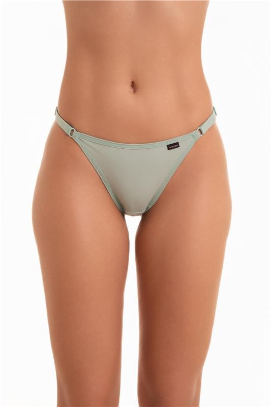 CALCINHA MODELO FIO DENTAL DE RENDA COM MICROFIBRA, LATERAIS DE TIRA COM REGULAGEM - VERDE TEOS