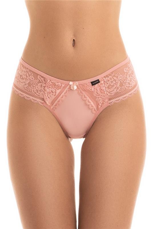 CALCINHA FIO CONFORTO COM RENDA - ROSA PERLA