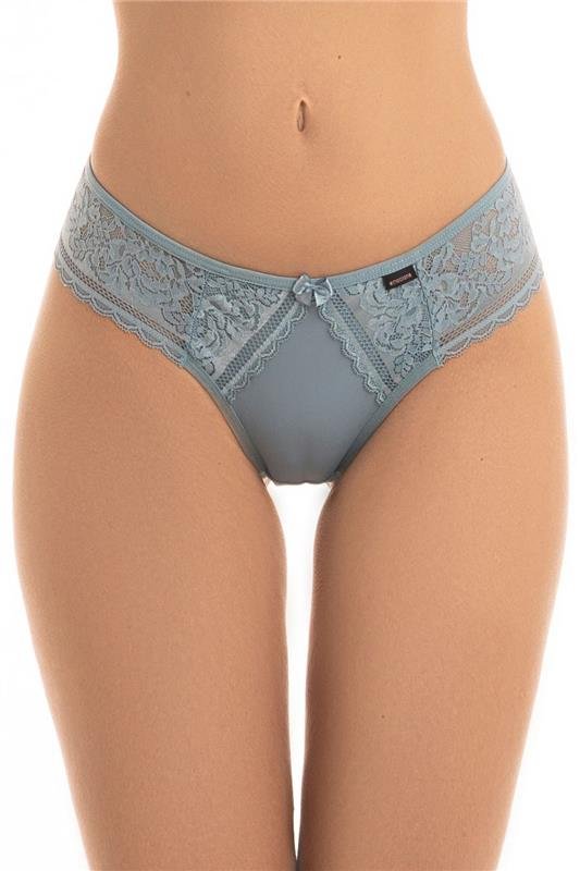 CALCINHA FIO CONFORTO COM RENDA - AZUL-SANREMO