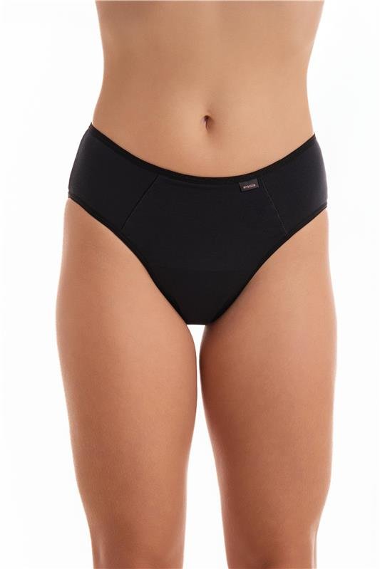 CALCINHA ABSORVENTE TANGA COS MÉDIO (TODO TIPO DE FLUXO) - PRETO