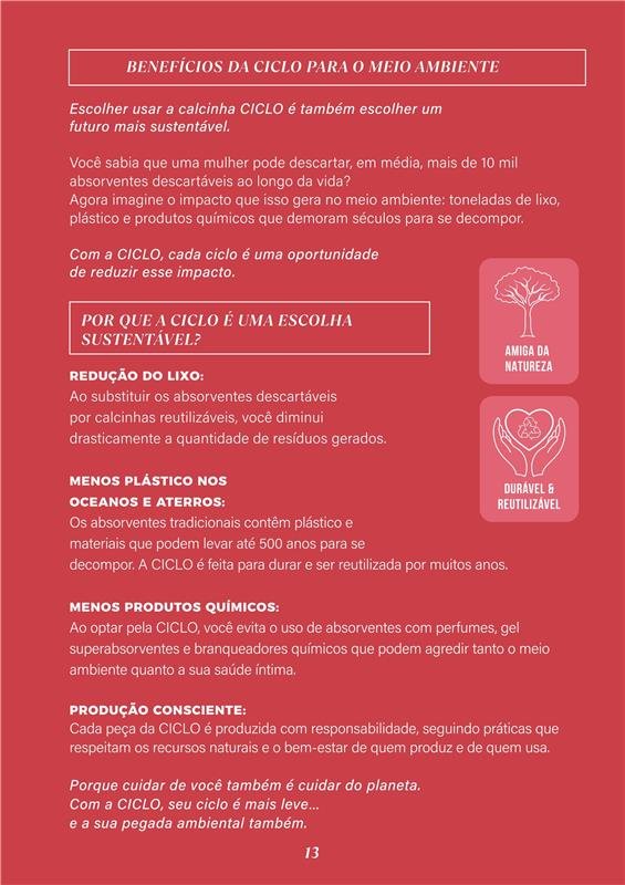 CALCINHA ABSORVENTE TANGA COS MÉDIO (TODO TIPO DE FLUXO)