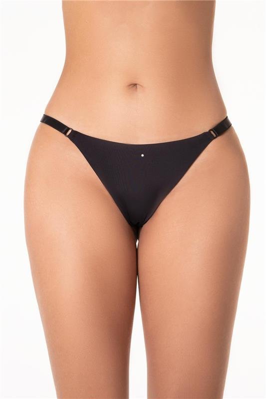 CALCINHA STRING FIO CONFORTO ELÁSTICO INVISÍVEL - PRETO