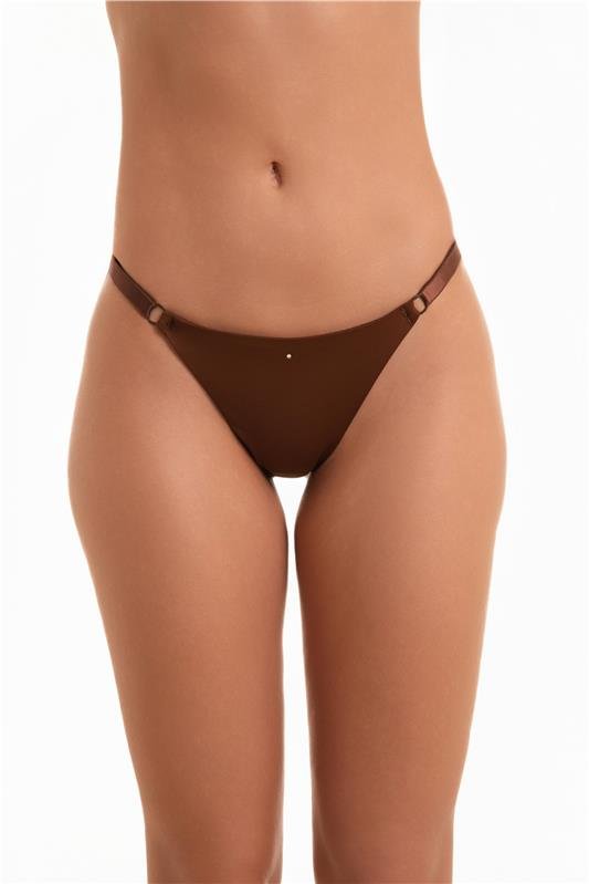 CALCINHA STRING FIO CONFORTO ELÁSTICO INVISÍVEL - COFFEE