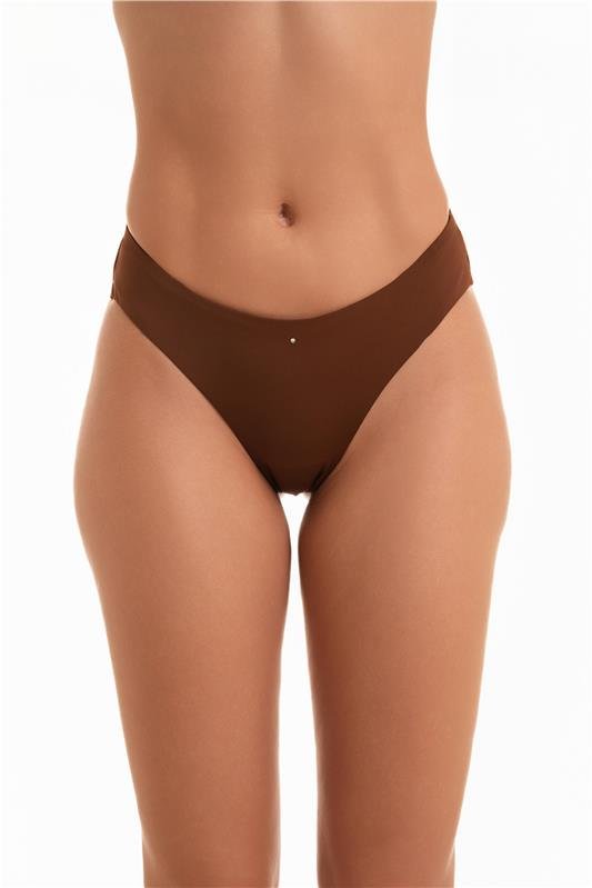CALCINHA FIO CONFORTO ELÁSTICO INVISÍVEL - COFFEE