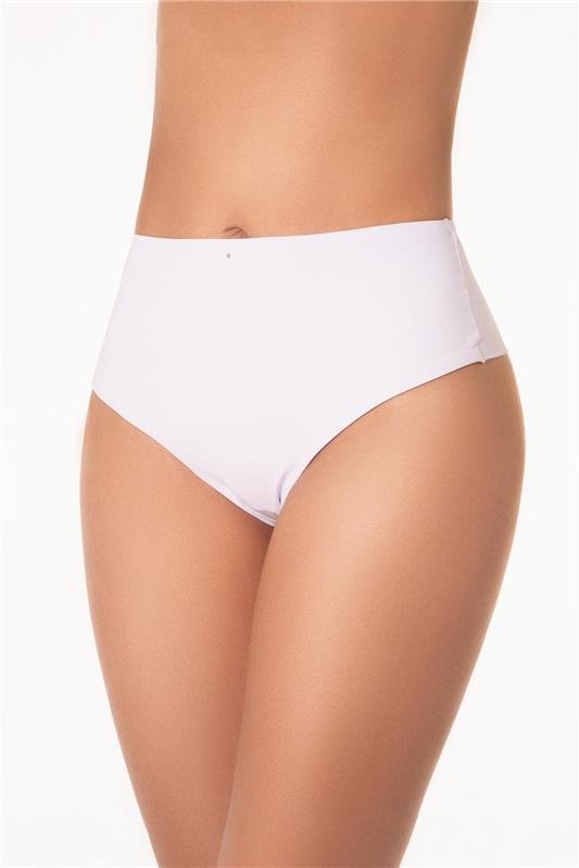 CALCINHA ALTA FIO CONFORTO ELÁSTICO INVISÍVEL - BRANCO