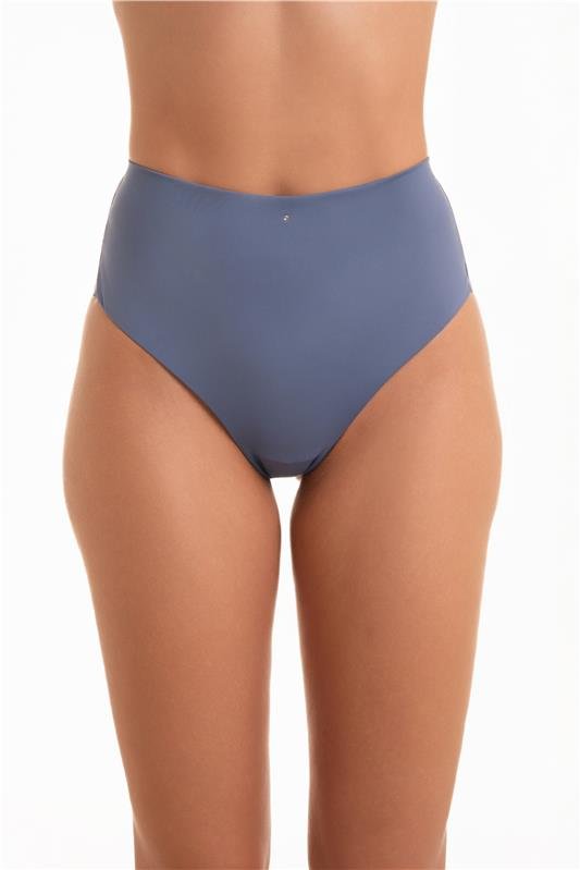 CALCINHA ALTA FIO CONFORTO ELÁSTICO INVISÍVEL - AZUL MARINE
