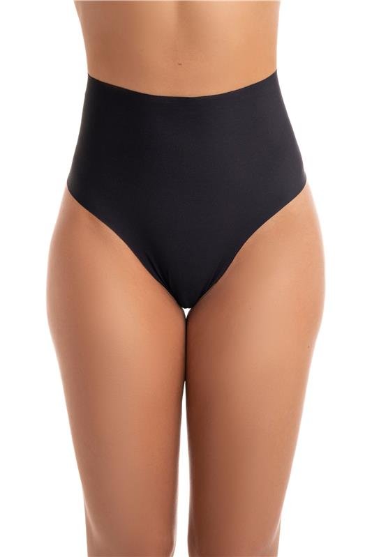 CALCINHA FIO CÓS ALTO CORTE ELETRÔNICO - PRETO