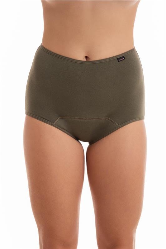 CALCINHA ABSORVENTE TANGA CÓS ALTA (TODO TIPO DE FLUXO) - VERDE MAJOR