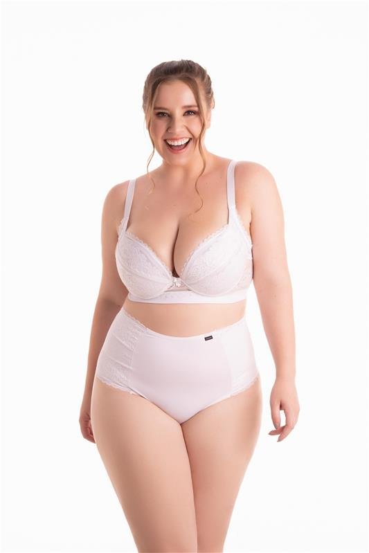 CALCINHA CURVE EM MICROFIBRA COM RENDA. MODELO FIO CONFORTO