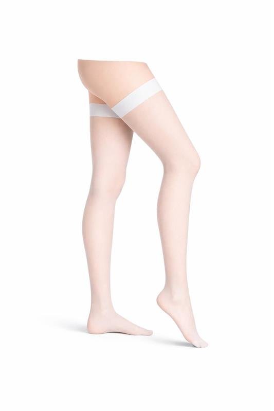 MEIA 7/8 SOCIAL FIO 20 TRANSPARENTE - BRANCO