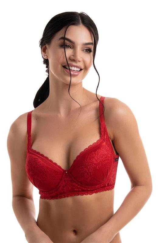 SUTIÃ COM BOJO MODELO LIFT QUE ABRAÇA A GORDURA AXILAR - RUBI