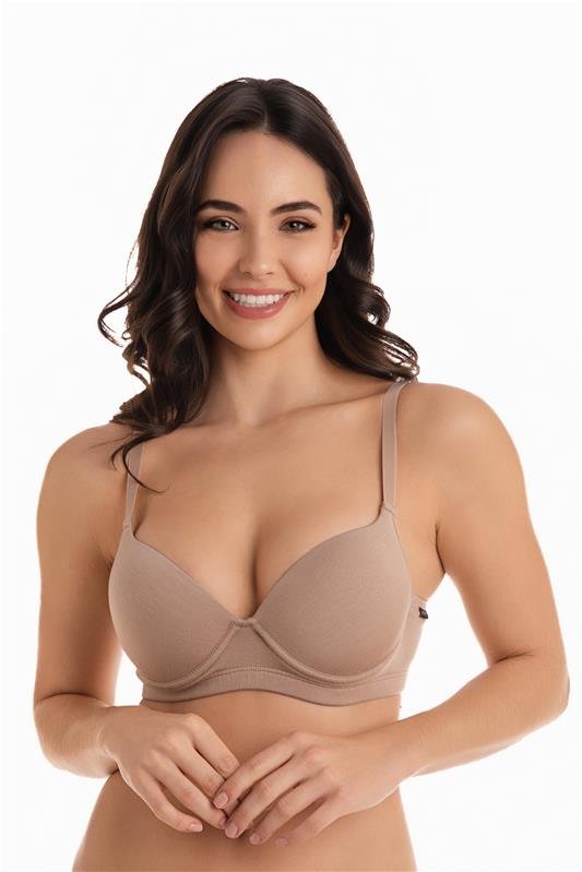 SUTIÃ COM BOJO SOFT E CINTA DUPLA ECOMODAL - CHOCOLATE