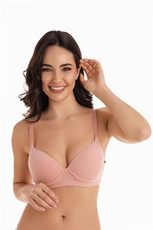 SUTIÃ COM BOJO SOFT E CINTA DUPLA ECOMODAL - ROSA PERLA