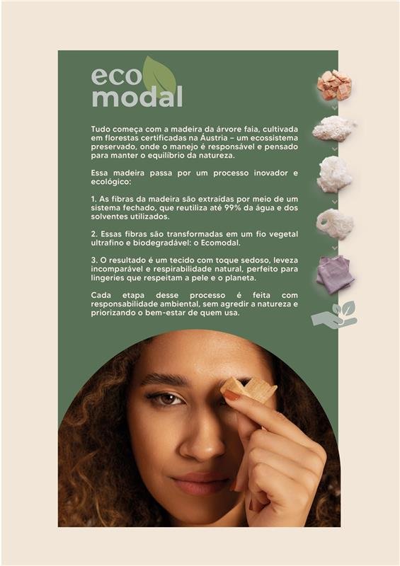 SUTIÃ COM BOJO SOFT E CINTA SIMPLES ECOMODAL