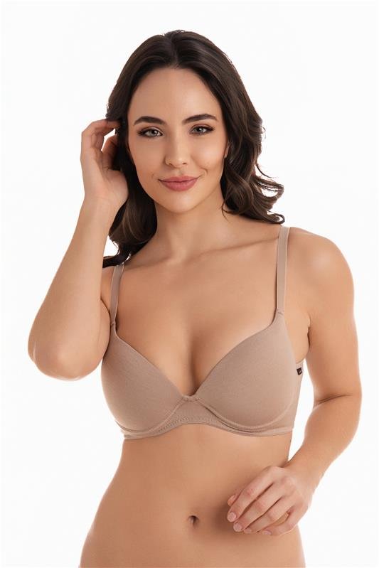 SUTIÃ COM BOJO SOFT E CINTA SIMPLES ECOMODAL - CHOCOLATE