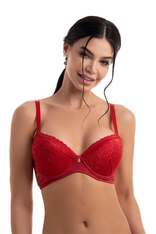SUTIÃ EM RENDA COM BOJO TEK - RUBI