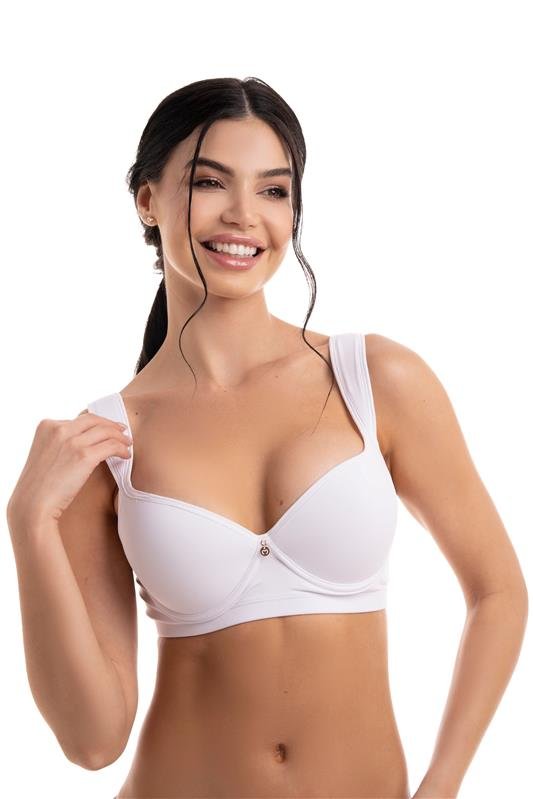SUTIÃ COM BOJO TEK E ALÇA FORRADA - BRANCO