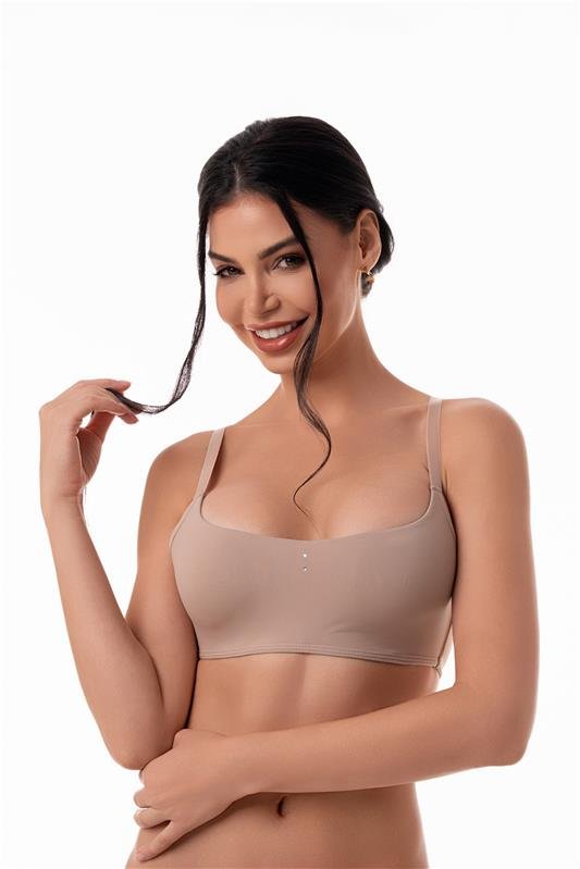 SUTIÃ COM BOJO BALCONET FAST TECNOLÓGICO ( SEM ARCO, BOJO SOFT ) - CHOCOLATE