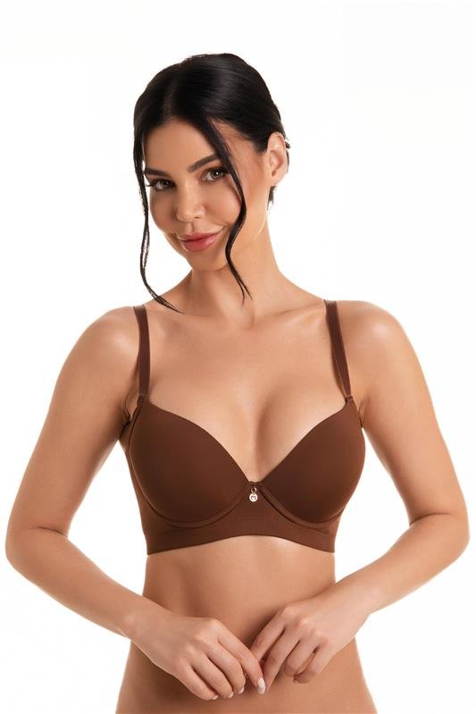 SUTIÃ QUE ABRAÇA A GORDURINHA AXILAR - COFFEE
