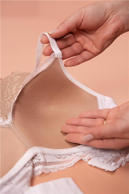 SUTIÃ COM BOJO TECNOLÓGICO COM TOQUE DE PÊSSEGO ( SEM ARCO, BOJO SOFT)