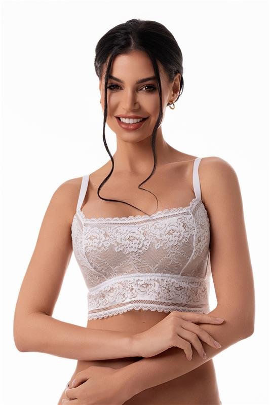 SUTIÃ CROPPED BALCONET COM BOJO ( SEM ARCO, BOJO SOFT) - BRANCO