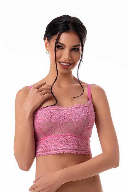 SUTIÃ CROPPED BALCONET COM BOJO ( SEM ARCO, BOJO SOFT) - ROSA MILK SHAKE