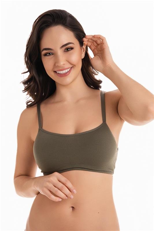 SUTIÃ TOP COM BOJO FIXO ECOMODAL - VERDE MAJOR