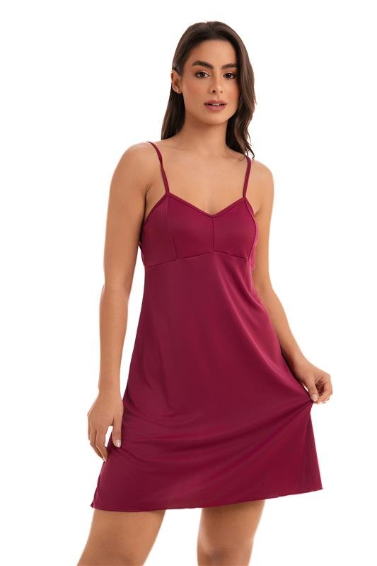 CAMISOLA EM LIGANETE ( ACOMPANHA A CALCINHA ) - VERMELHO DESEJO