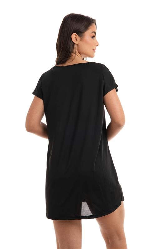 CAMISETÃO MANGA CURTA EM LIGANETE 