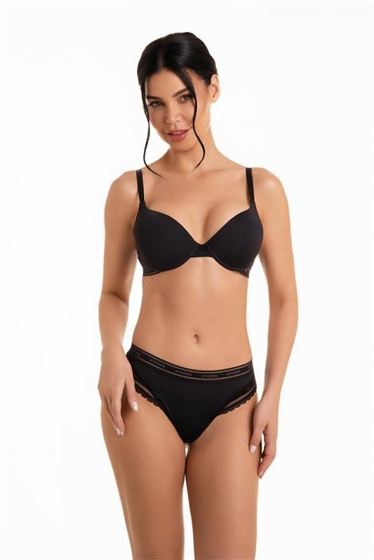 CONJUNTO BOJO TEK ( MAIS FIRME ) COM ARO, ELÁSTICO PERSONALIZADO EMOCIONE - PRETO