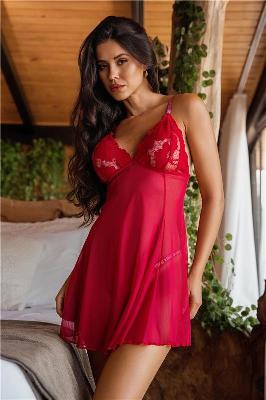 CAMISOLA CURTA SEM BOJO COM RENDA (ACOMPANHA A CALCINHA) - RUBI