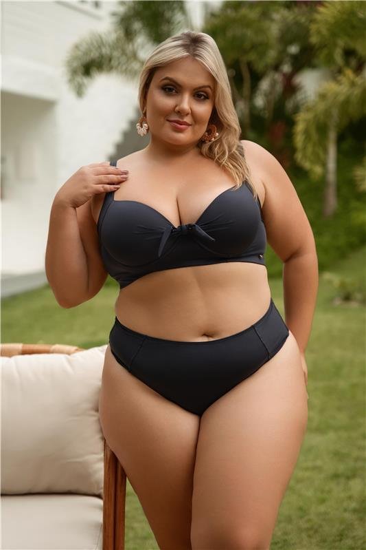 TOP COM BOJO FIXO - PRETO
