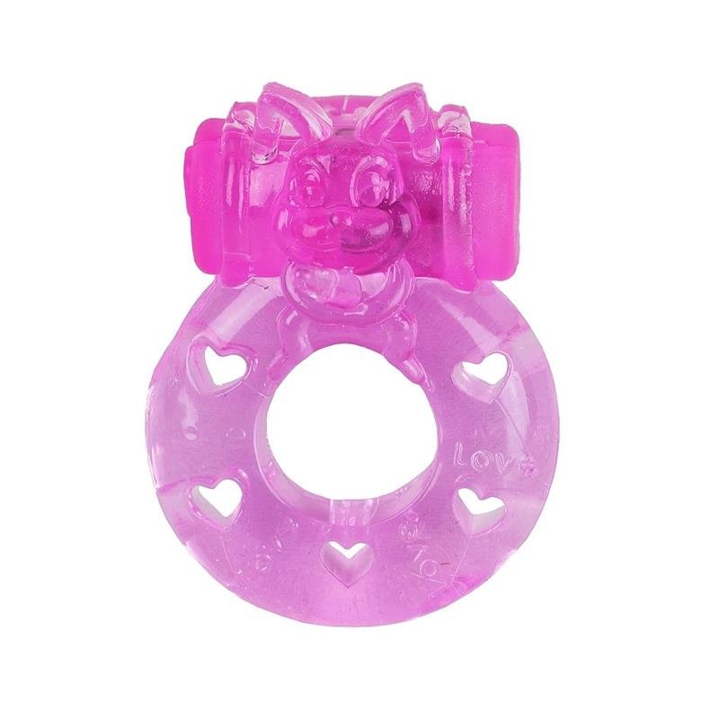 ANEL PENIANO COM VIBRO TRANSPARENTE SORTIDO C/ EMBALAGEM - ÚNICA