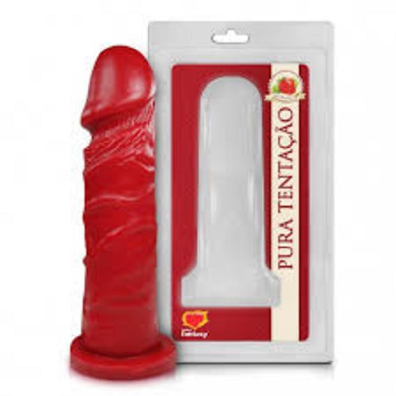PÊNIS AROMÁTICO S/ VIBRO 15,3 X 4 CM - MORANGO - ÚNICA